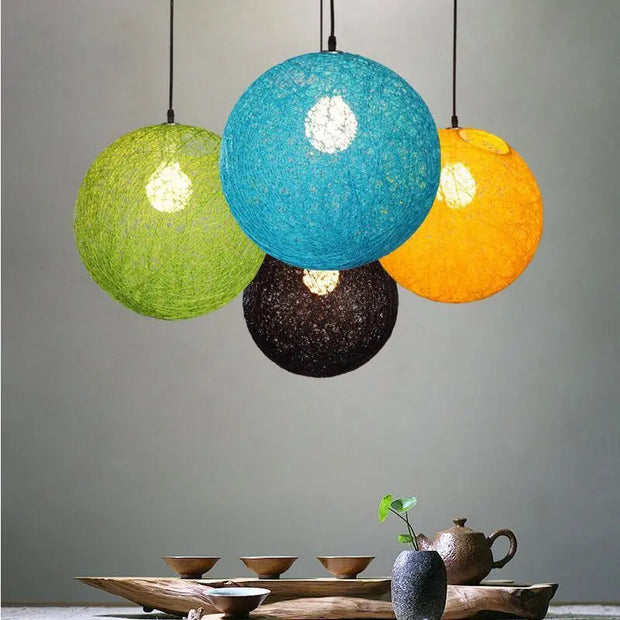 Vintage Rattan Pendelleuchte - Moderne-Lampen.de