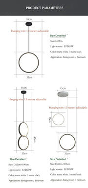 Kreisförmige LED Pendelleuchte - Moderne-Lampen.de