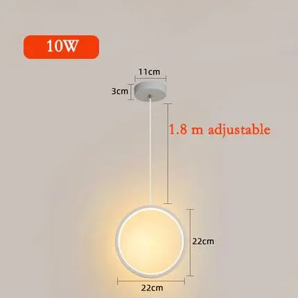 Kreisförmige LED Pendelleuchte - Moderne-Lampen.de
