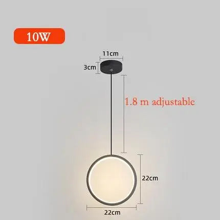 Kreisförmige LED Pendelleuchte - Moderne-Lampen.de