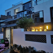 Moderne runde Glasbehälter Garten Pendelleuchte - Moderne-Lampen.de