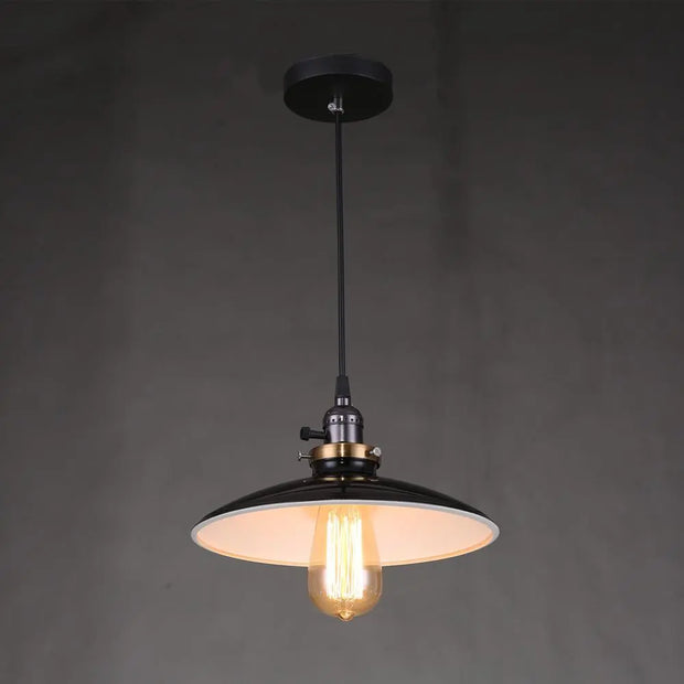 Vintage Retro Metall Schirm Pendelleuchte - Moderne-Lampen.de