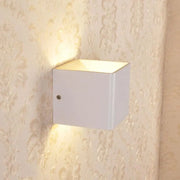 Moderne LED Up Down Würfelform Wandleuchte - Moderne-Lampen.de