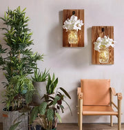 Wandleuchte mit Feenlichtern im Einmachglas - Moderne-Lampen.de