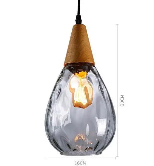 Moderne nordische Tropfen-Glas Pendelleuchte - Moderne-Lampen.de
