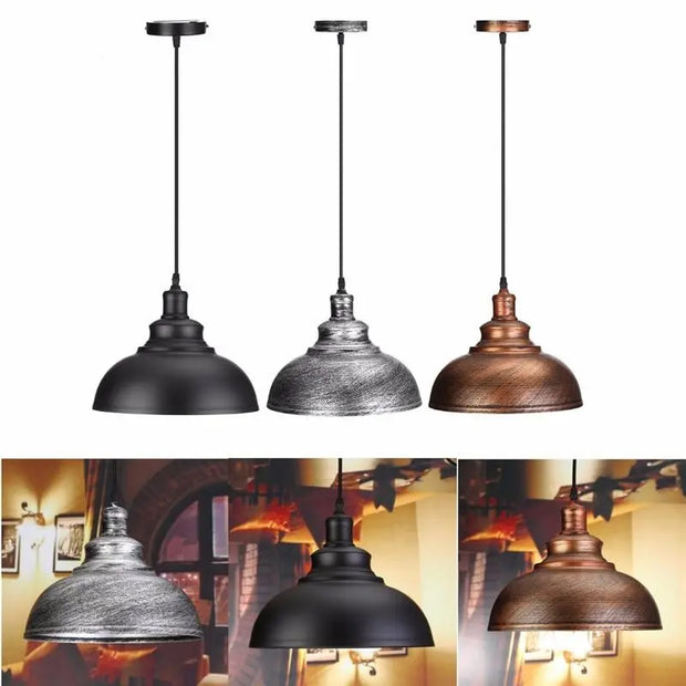 Vintage Industrial Pendelleuchte mit Kuppel - Moderne-Lampen.de