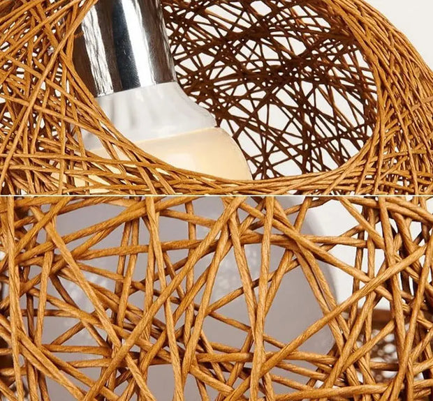 Vintage Rattan Pendelleuchte - Moderne-Lampen.de