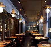 Moderne Nordische Schmiedeeisen Pendelleuchte Käfiglampe - Moderne-Lampen.de