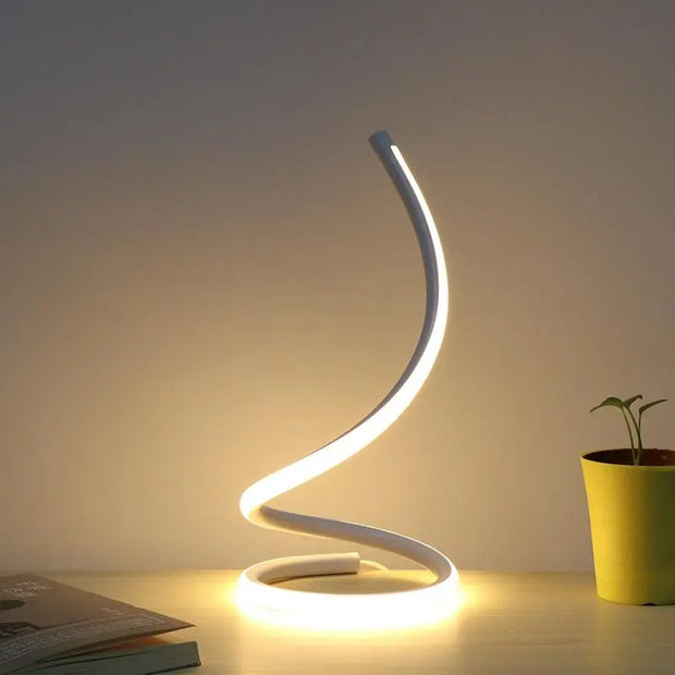 Dimmbare Spiral Tischlampe - Moderne-Lampen.de