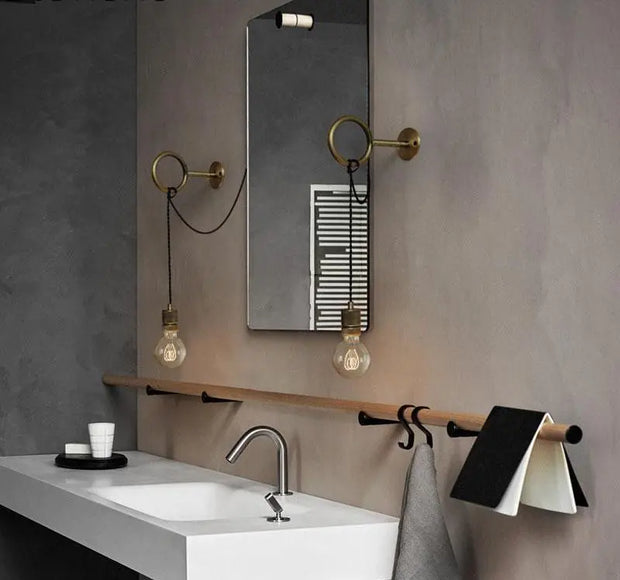 Moderne nordische Wandleuchte mit Glühbirnenringhalter - Moderne-Lampen.de