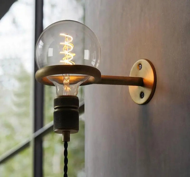 Moderne nordische Wandleuchte mit Glühbirnenringhalter - Moderne-Lampen.de