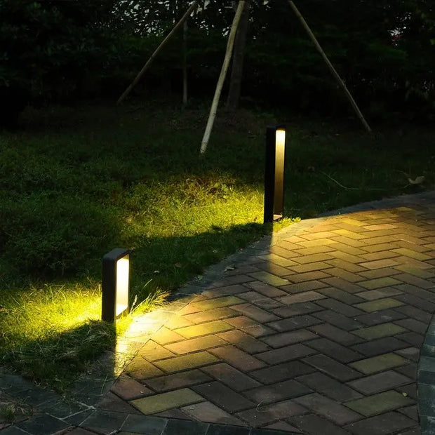 Moderne schwarze Rahmen Gartenleuchte - Moderne-Lampen.de