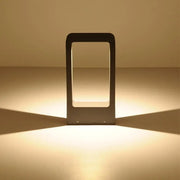 Moderne schwarze Rahmen Gartenleuchte - Moderne-Lampen.de