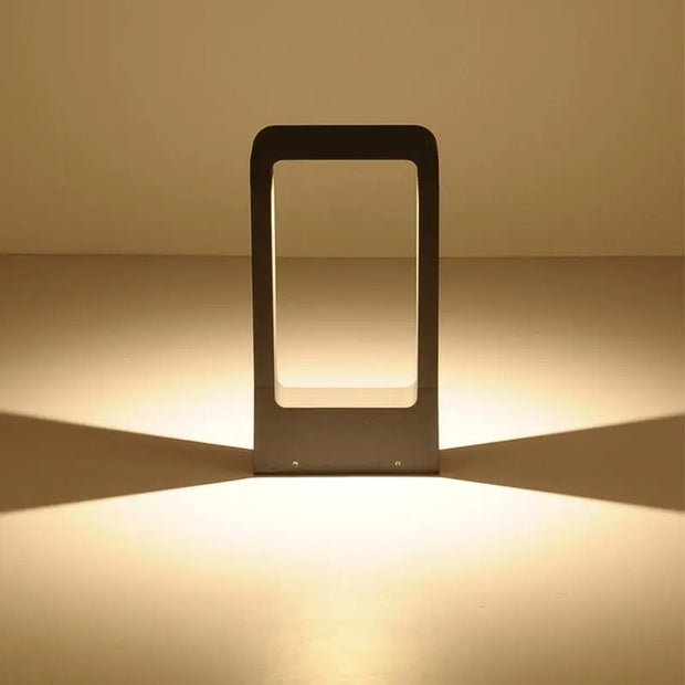 Moderne schwarze Rahmen Gartenleuchte - Moderne-Lampen.de